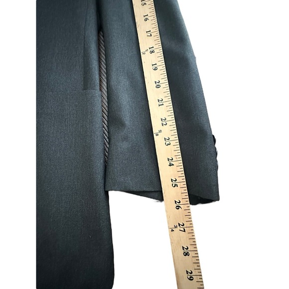 Cremieux Loro Piana Blazer Jacket Blue‎ 100% Wool Size 46L Men's Suit #HR-2 - Picture 4 of 12